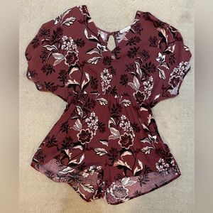 Floral Romper, Charlotte Russe, size XL